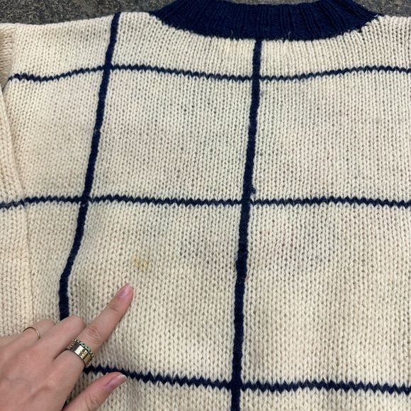 The Eagles Eye Knit Shetland Wool Vintage Sweater Women’s Medium Apple Tree - Picture 7 of 8